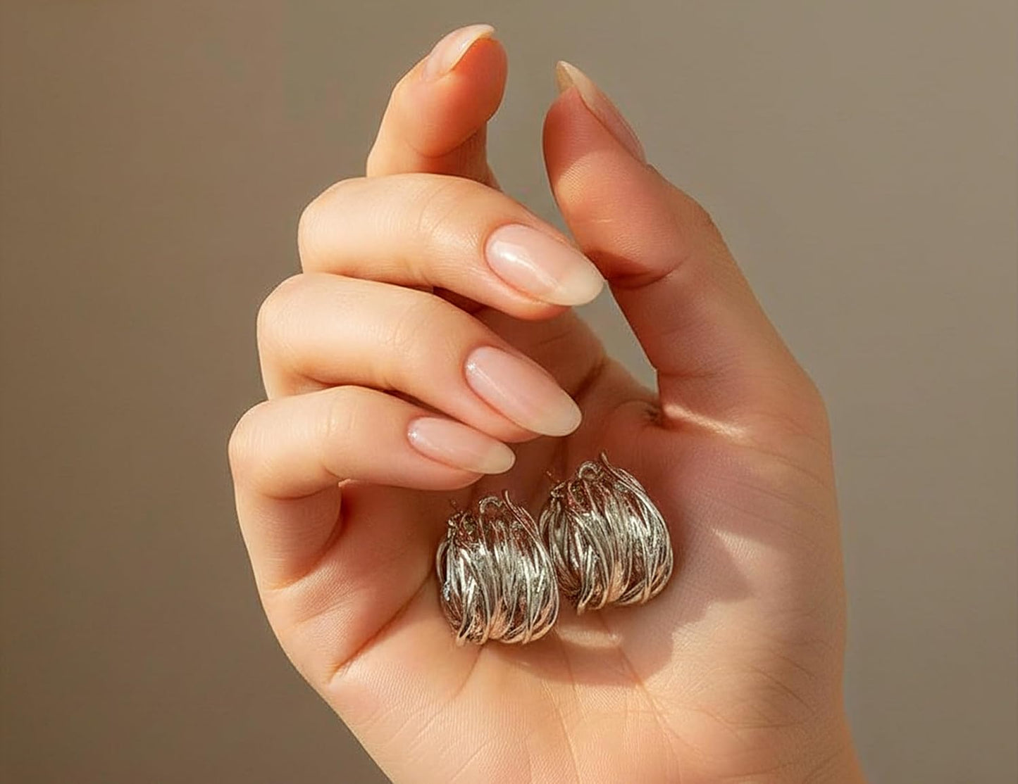 ShivAura Silver Tone Layered Stud Earrings for Women | Modern Abstract Knot Design | Minimal Statement Fashion Jewellery