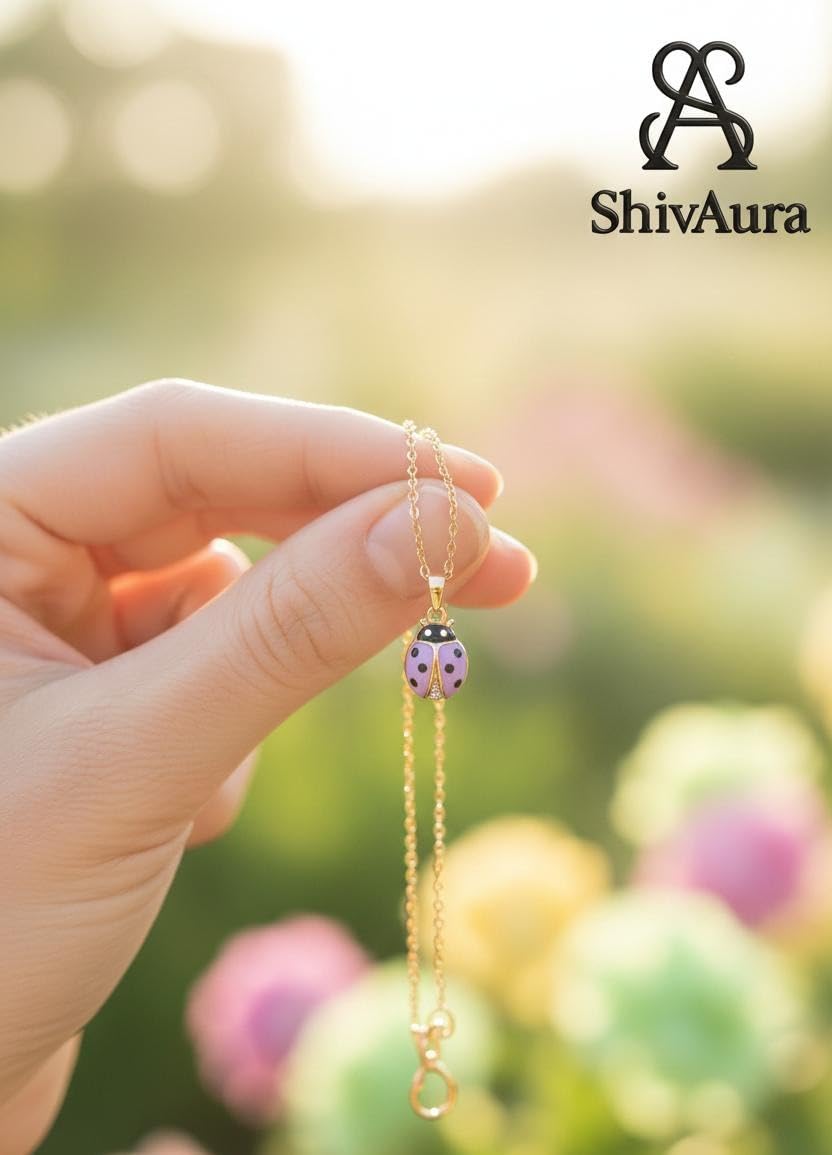 ShivAura Minimalist Pendant Necklace for Women | Korean Style Premium Luxury Fashion Jewellery | Anti Tarnish Everyday Elegant Necklace