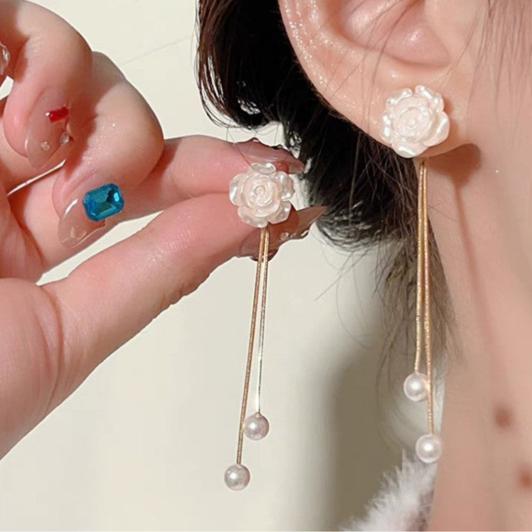 Dainty Enamel Butterfly Wings Earrings – Rhinestone Embellished Gold-Tone Fairy Core Studs